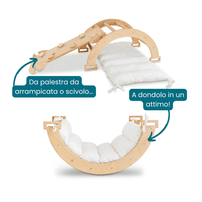 Arco Dondolo Montessori con Cuscino