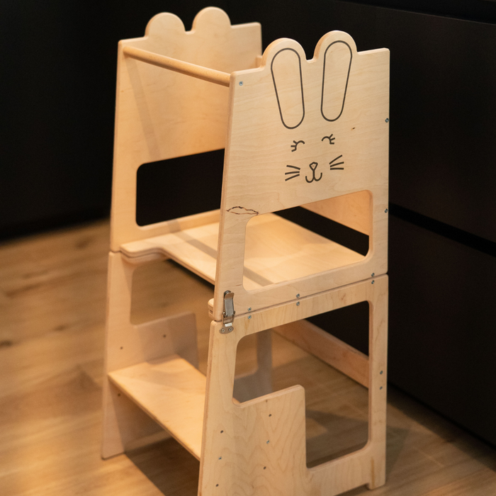 Torre Montessori 3 in 1 Tavolo e Sedia