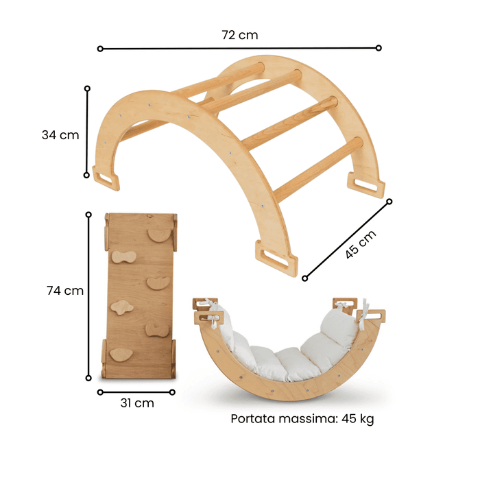 Arco Dondolo Montessori con Cuscino