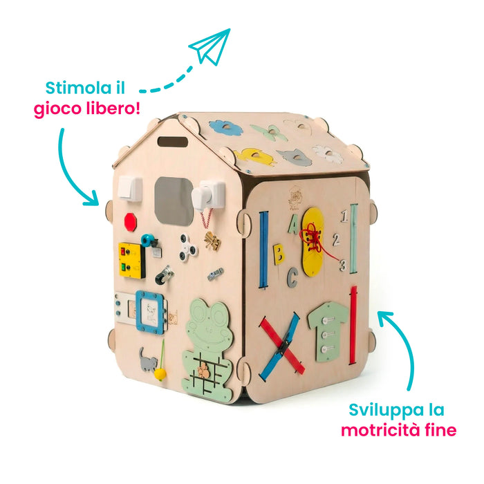 Maxi Casetta Montessori Multi Attività Happy Home
