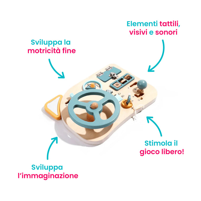 Volante Busy Board Pannello Sensoriale