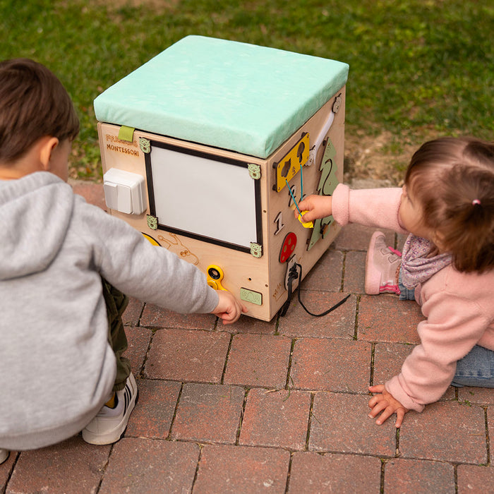 Baule Montessori Multi Attività Panca Porta Giochi