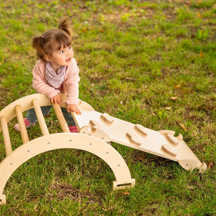 Montessori Wippbogen mit Kissen