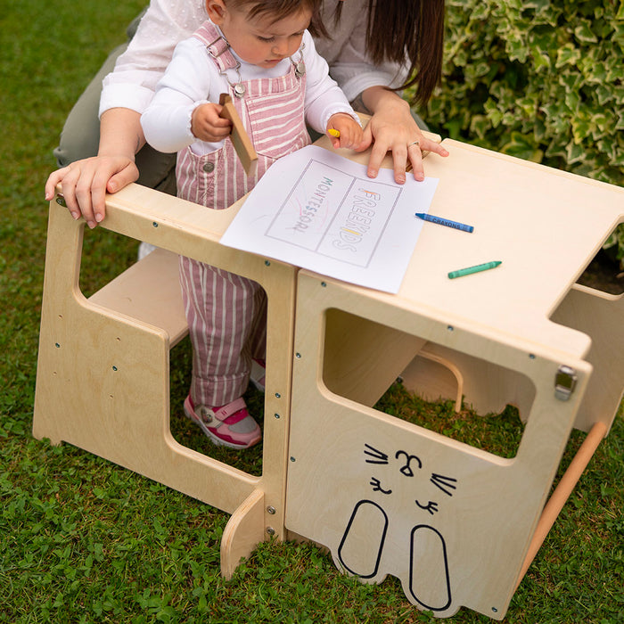 Montessori Tower 3 in 1 Table and Chair