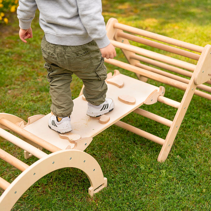 Maxi Set 3 Pieces Pikler Triangle + Ramp + Arch
