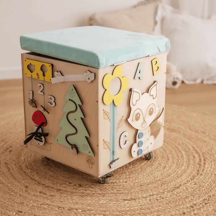 Baule Montessori Multi Attività Panca Porta Giochi