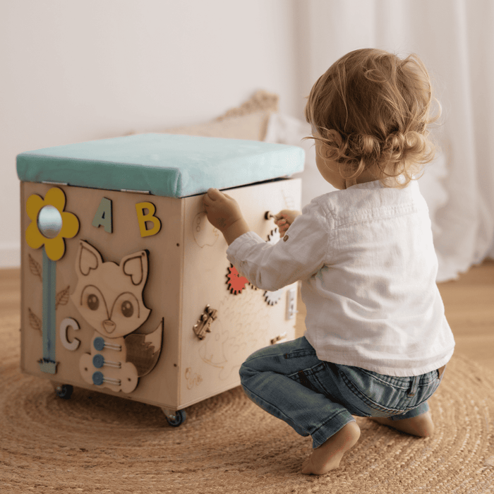 Baule Montessori Multi Attività Panca Porta Giochi