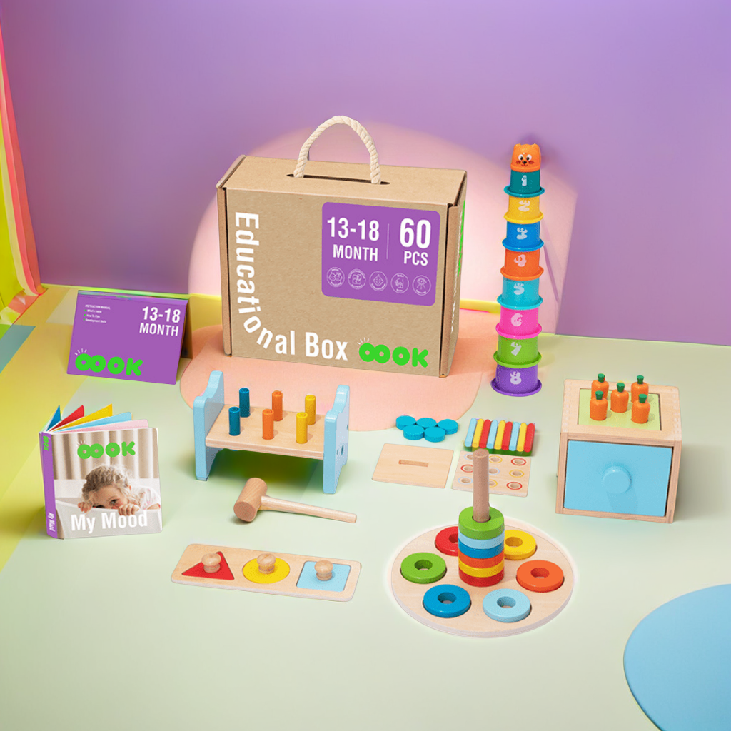 Montessori Games Box 13-18 Months — FREEKIDS MONTESSORI