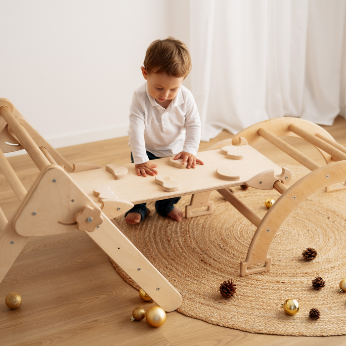 Maxi Set 3 Pezzi Pikler Triangolo + Rampa + Arco