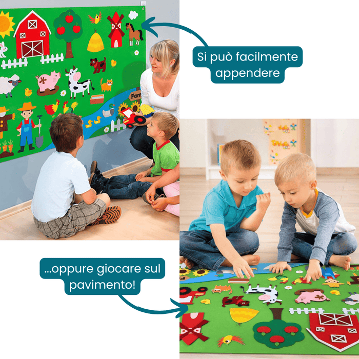 Pannello Feltro Attacca Stacca Story Board