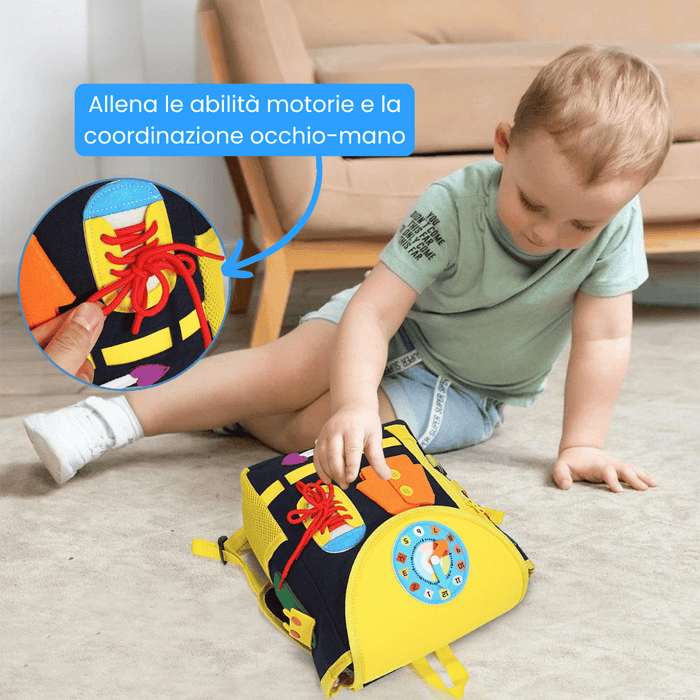 Zaino Montessori Educativo Con Attività