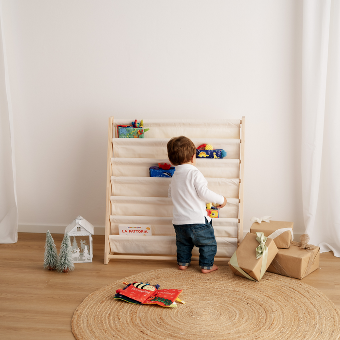 Montessori Vertikales Bücherregal