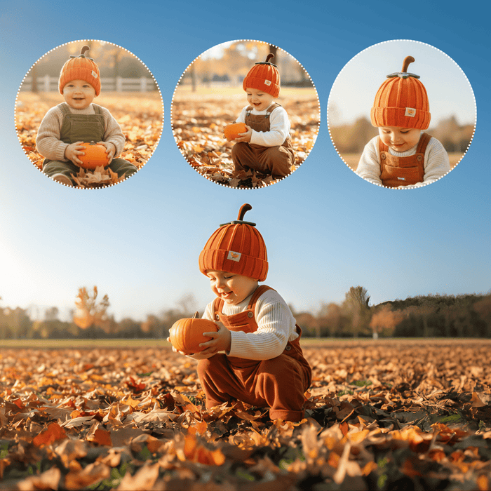 Cappellino Zucca Autunnale 0-6 Anni