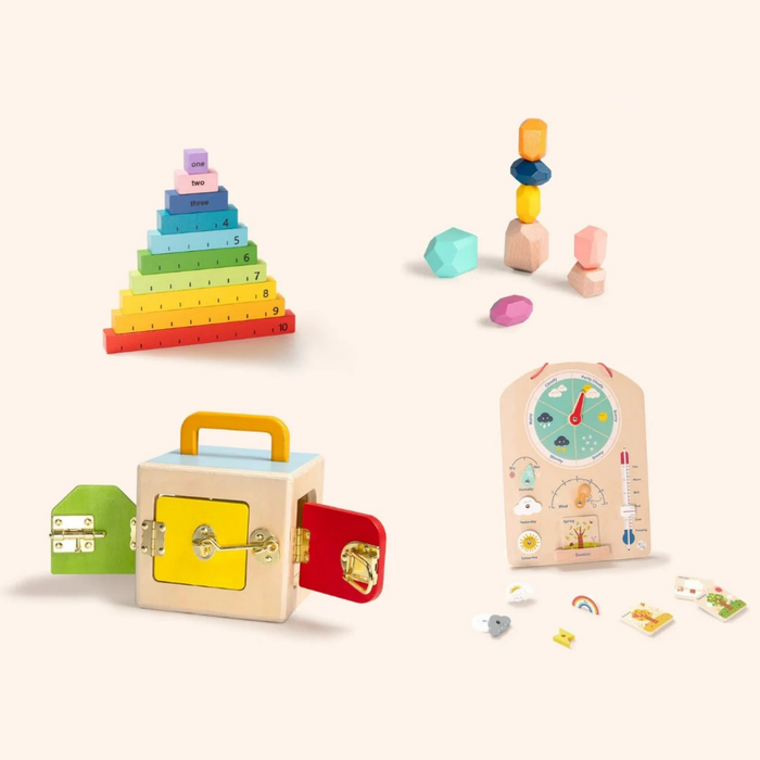 Box Montessori-Spiele 36+ Monate