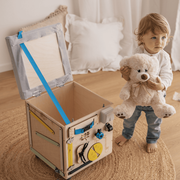Baule Montessori Multi Attività Panca Porta Giochi