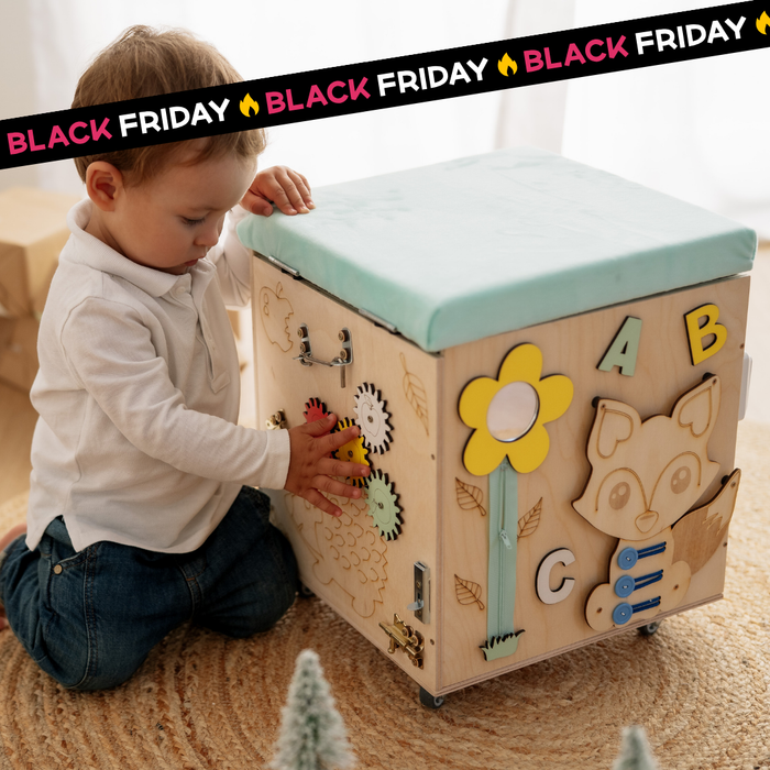 Baule Montessori Multi Attività Panca Porta Giochi