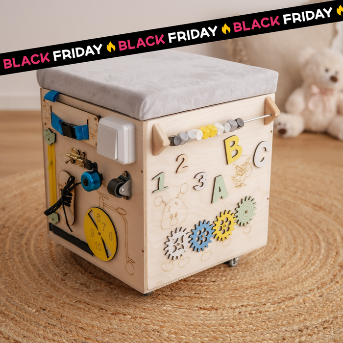 Baule Montessori Multi Attività Panca Porta Giochi