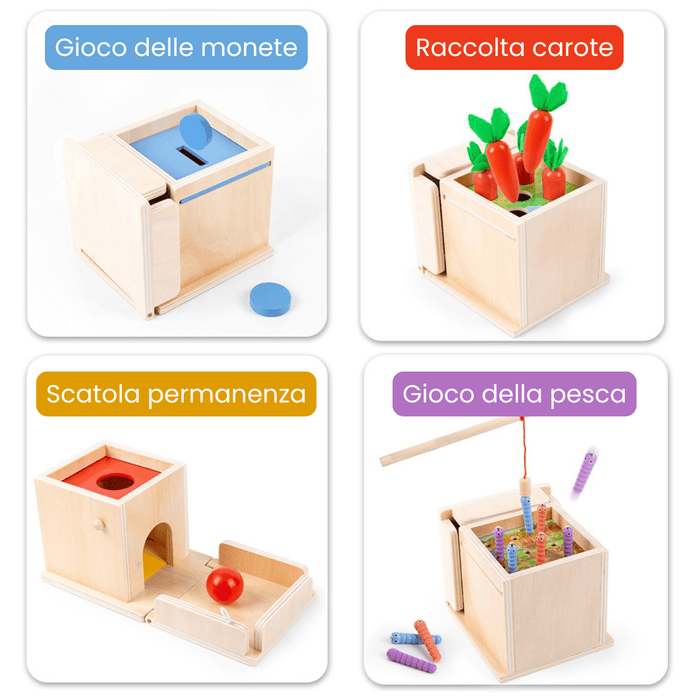 PlayBox Montessori 4 Giochi in 1