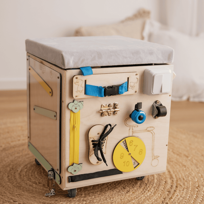Baule Montessori Multi Attività Panca Porta Giochi