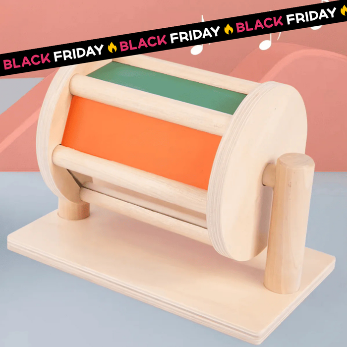 Spinning Drum Montessori Arcobaleno con Specchio
