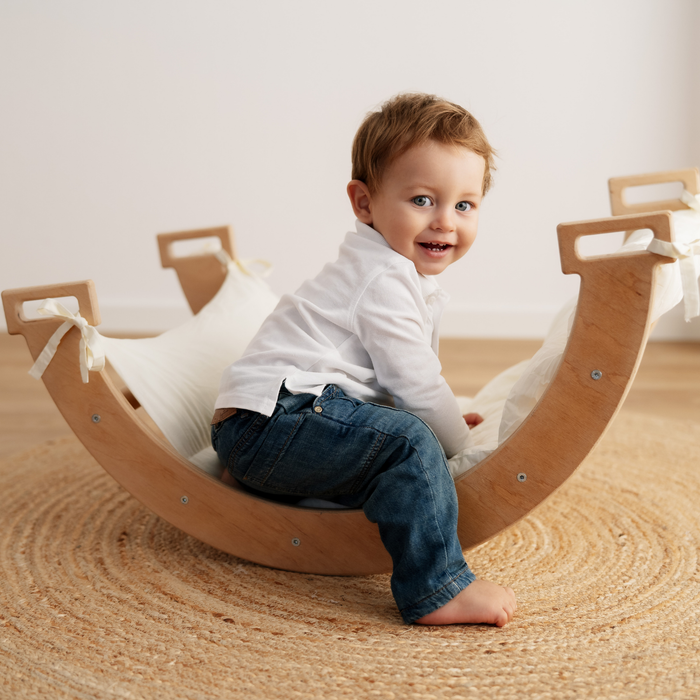 Maxi Set 3 Pezzi Pikler Triangolo + Rampa + Arco