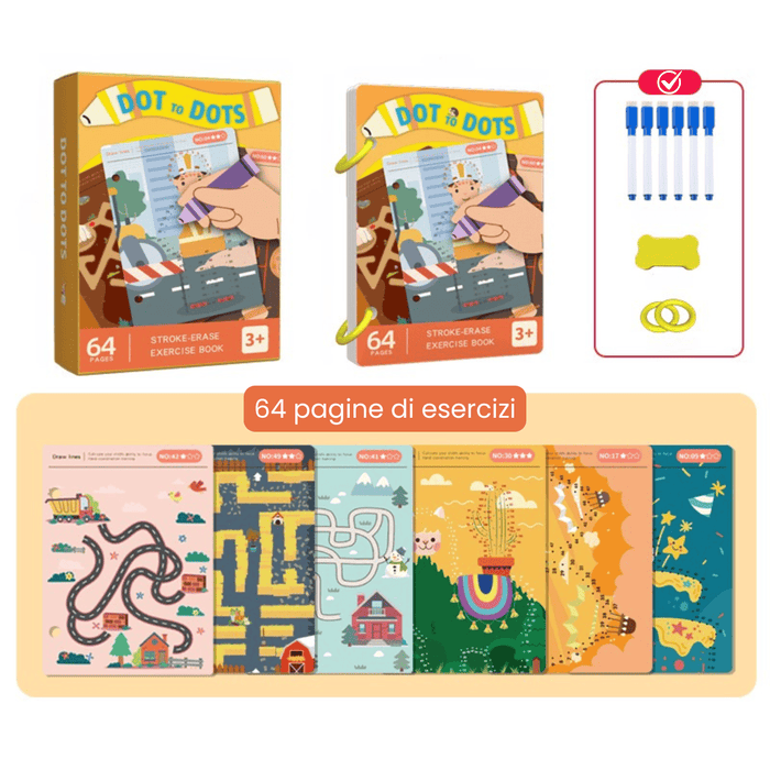 Album Tracciamento Montessori con Esercizi