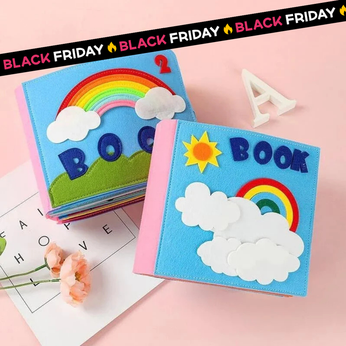 Libro Soft Book in Feltro Arcobaleno