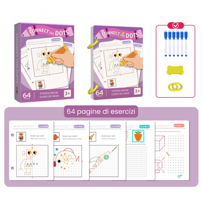 Album Tracciamento Montessori con Esercizi
