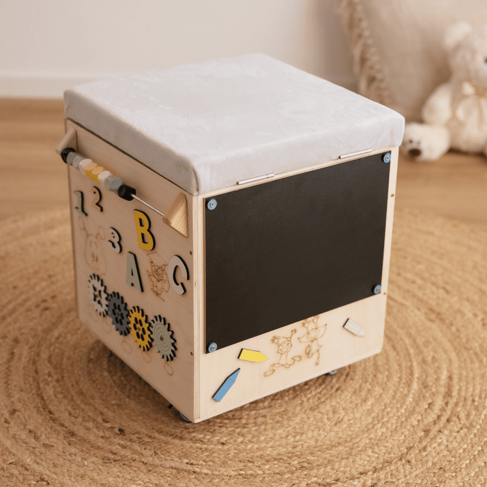 Baule Montessori Multi Attività Panca Porta Giochi