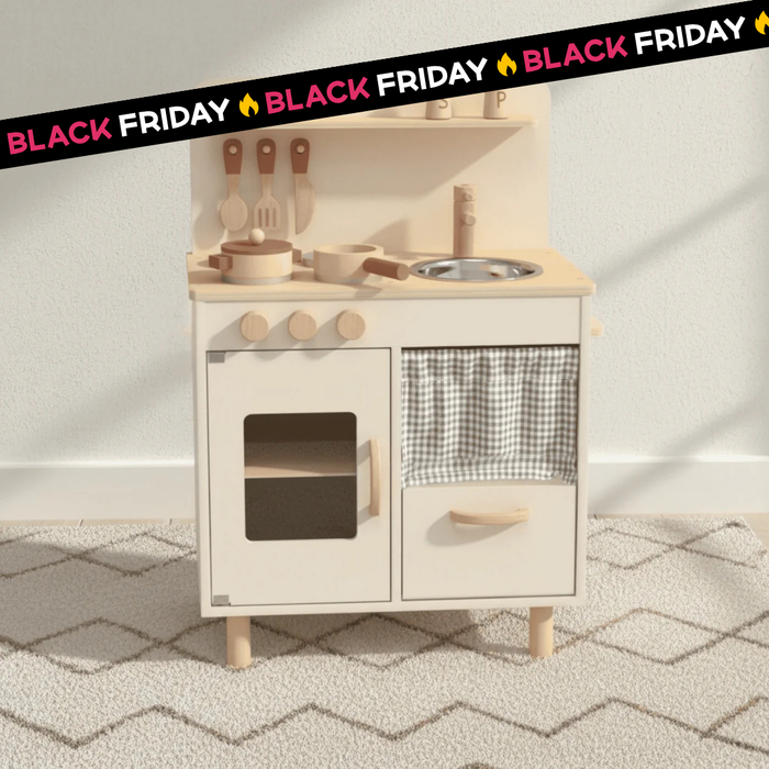 Cucina Giocattolo Legno con Accessori Creamy Chef