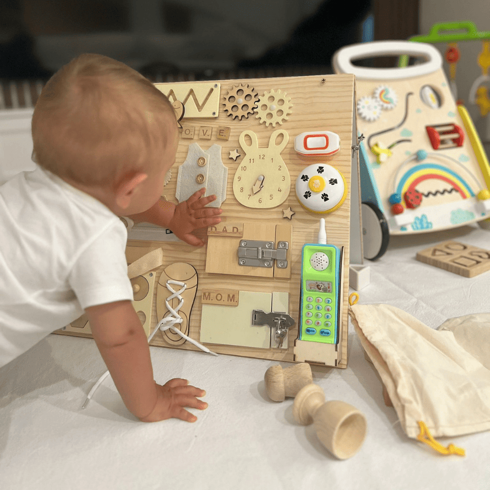 2 Tavole Sensoriali In Silicone Moxiewell Con 24 Corde E Borsa Da Viaggio, Giocattolo Antistress Per Bambini E Adulti