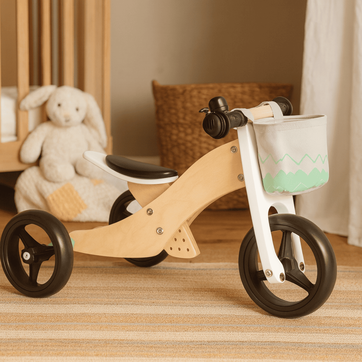 Biciclettina Triciclo Maxi Verde Salvia 2 in 1