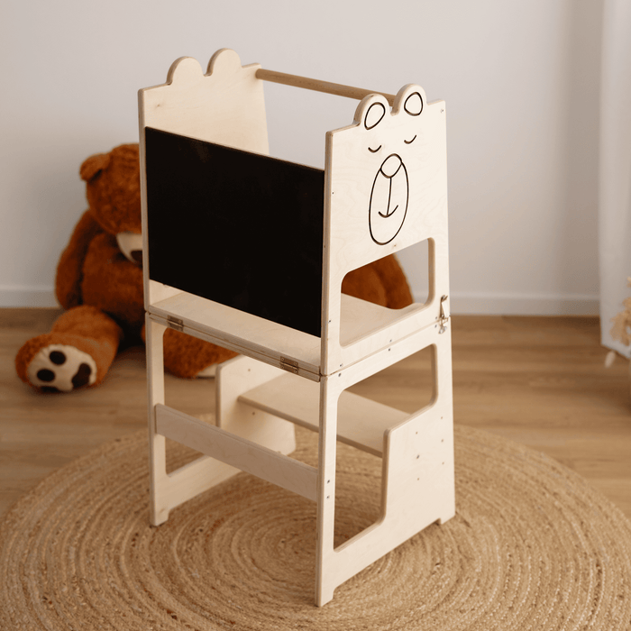 Torre Montessori 3 in 1 Tavolo e Sedia
