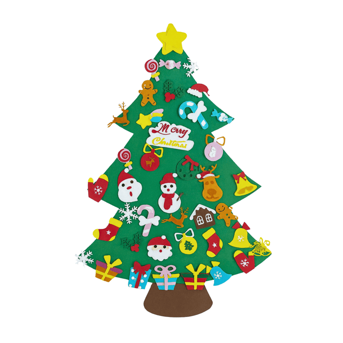 Albero di Natale in Feltro con Decorazioni