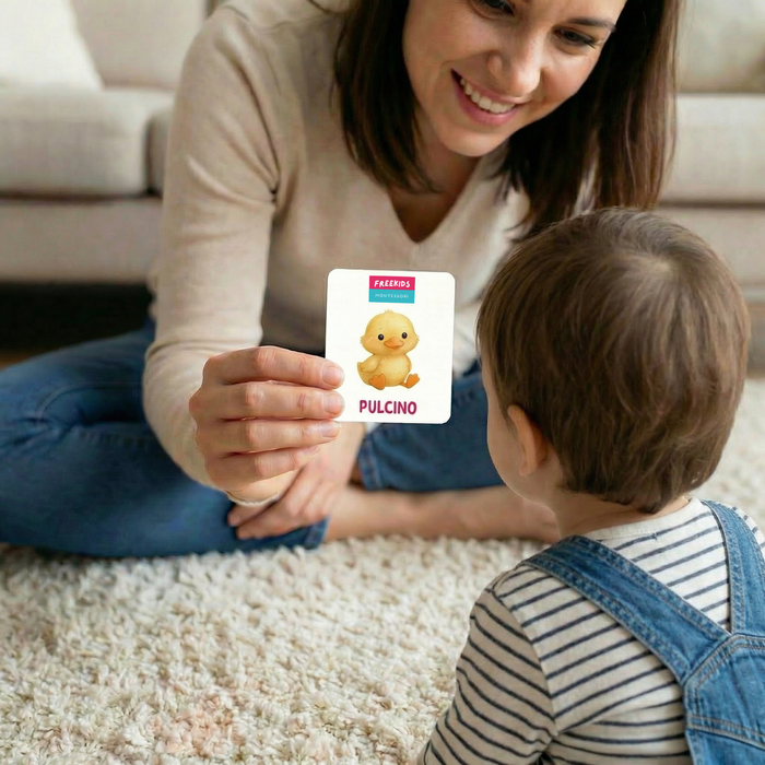 Carte Montessori Animali della fattoria