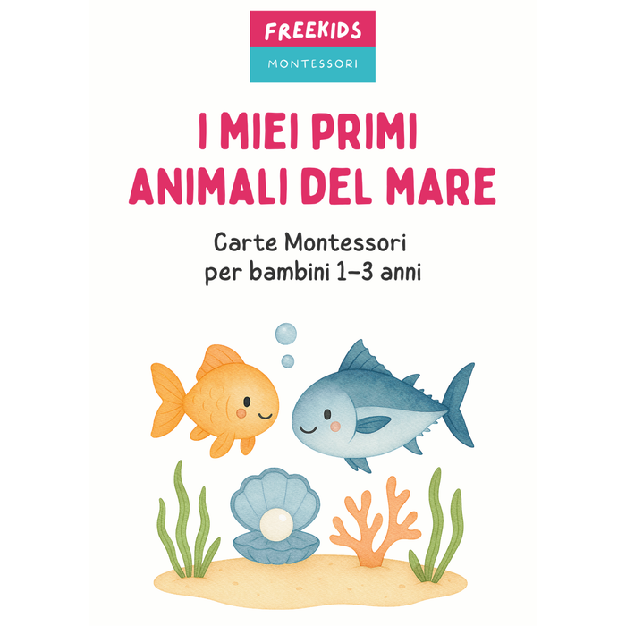 Carte Montessori Animali Marini