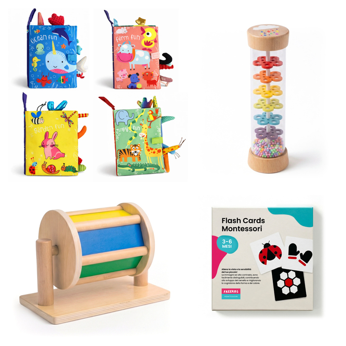 Set Sensoriale Montessori Prime Scoperte