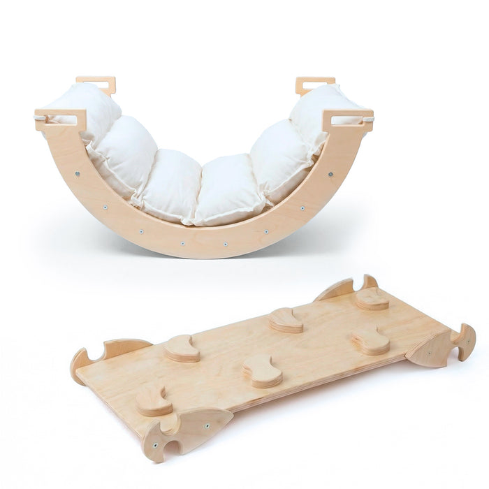 Montessori Wippbogen mit Kissen
