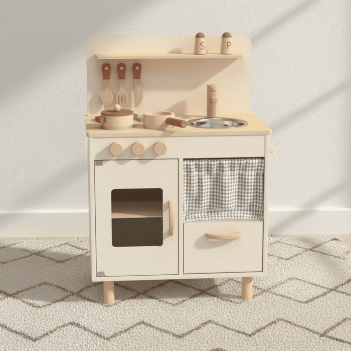 Cucina Giocattolo Legno con Accessori Creamy Chef