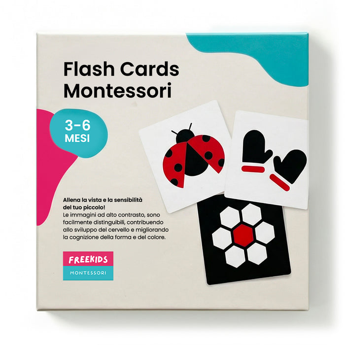 Flash Cards Montessori 0-36 Mesi