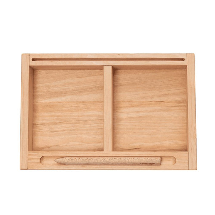 Gioco Educativo Vassoio Montessori Legno con Sabbia e Penna - FREEKIDS MONTESSORI