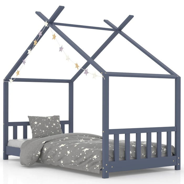 Lettino Montessori Casetta con Sbarre Legno Massello di Pino - FREEKIDS MONTESSORI