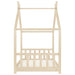 Lettino Montessori Casetta con Sbarre Legno Massello di Pino - FREEKIDS MONTESSORI