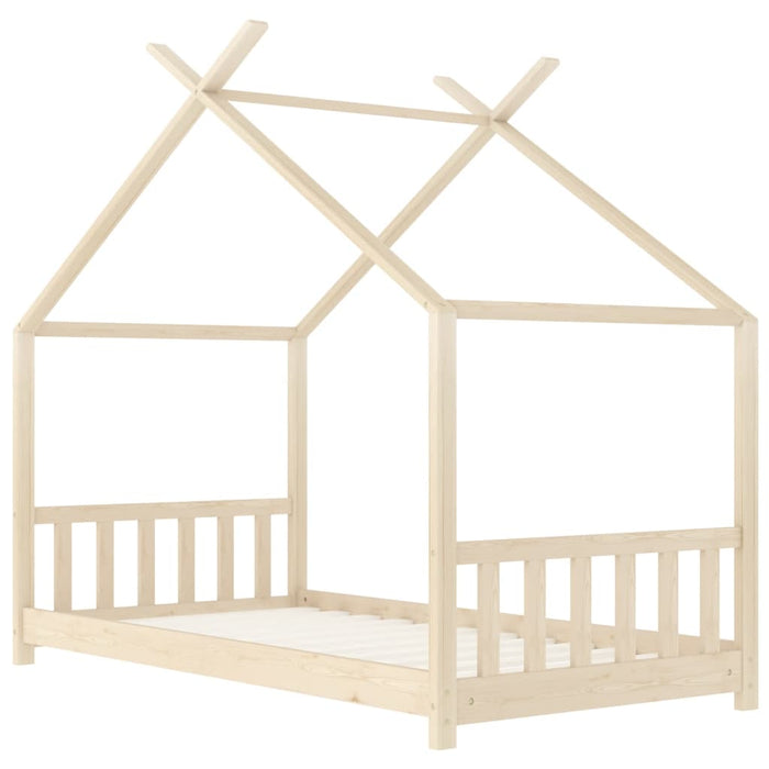Lettino Montessori Casetta con Sbarre Legno Massello di Pino - FREEKIDS MONTESSORI