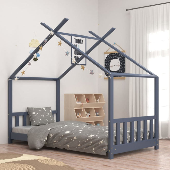 Lettino Montessori Casetta con Sbarre Legno Massello di Pino - FREEKIDS MONTESSORI