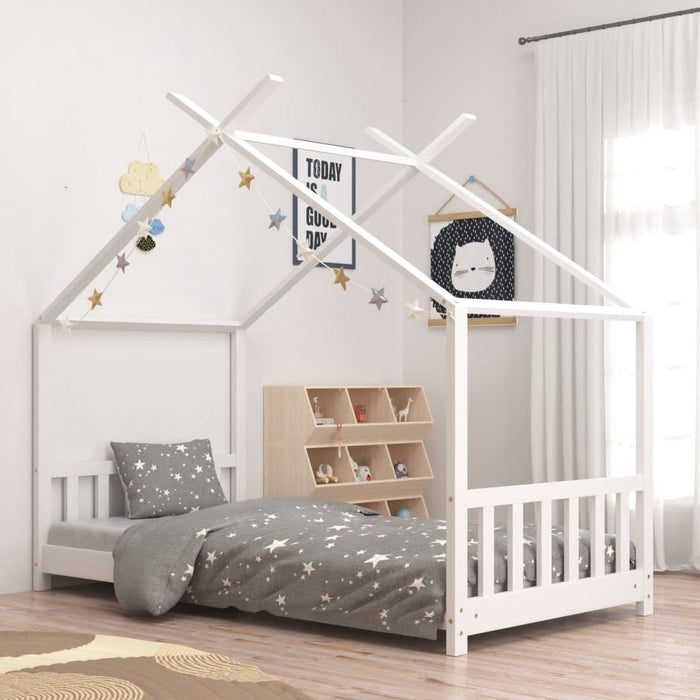Lettino Montessori Casetta con Sbarre Legno Massello di Pino - FREEKIDS MONTESSORI