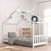 Lettino Montessori Casetta con Sbarre Legno Massello di Pino - FREEKIDS MONTESSORI