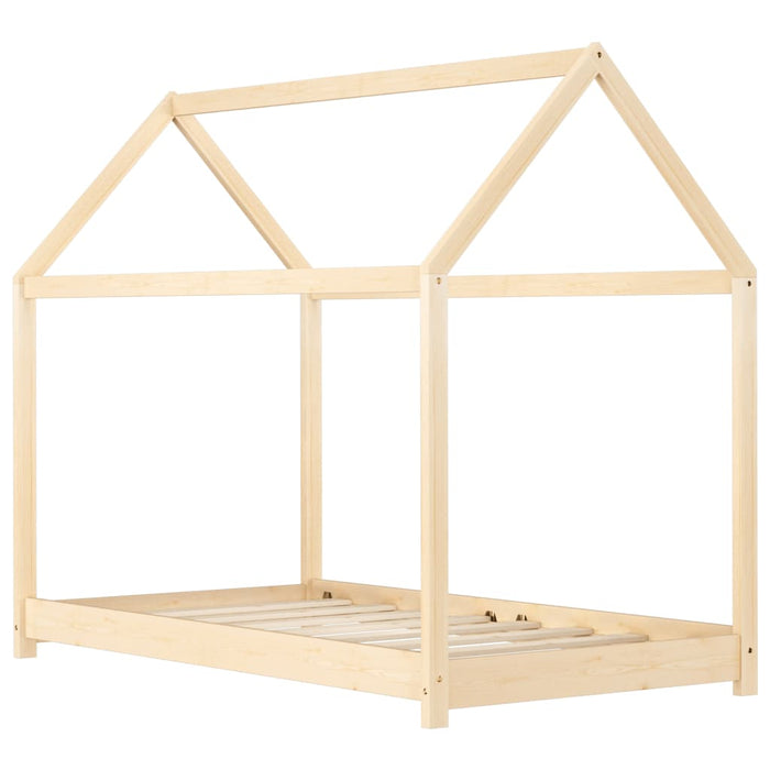 Lettino Montessori Casetta Legno Massello di Pino - FREEKIDS MONTESSORI