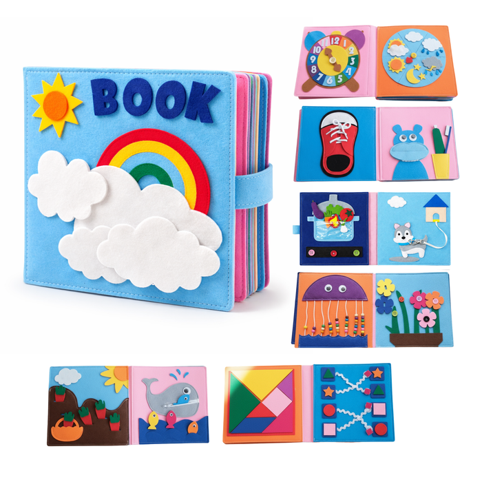 Buch Soft Book aus Regenbogenfilz