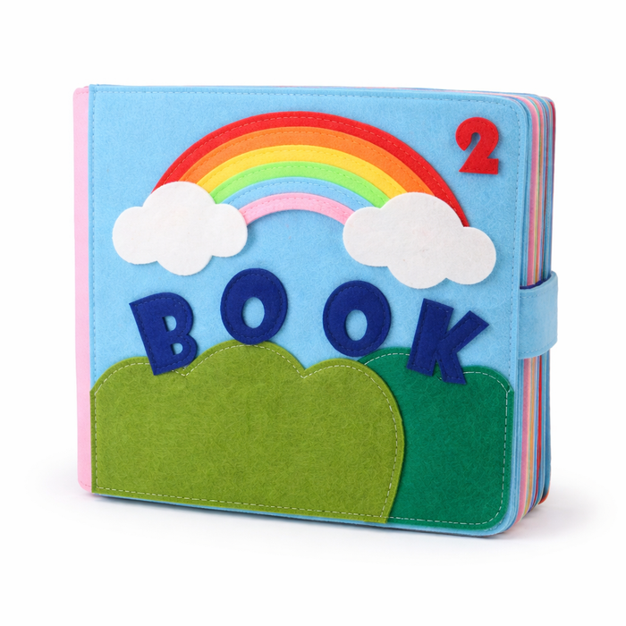 Buch Soft Book aus Regenbogenfilz